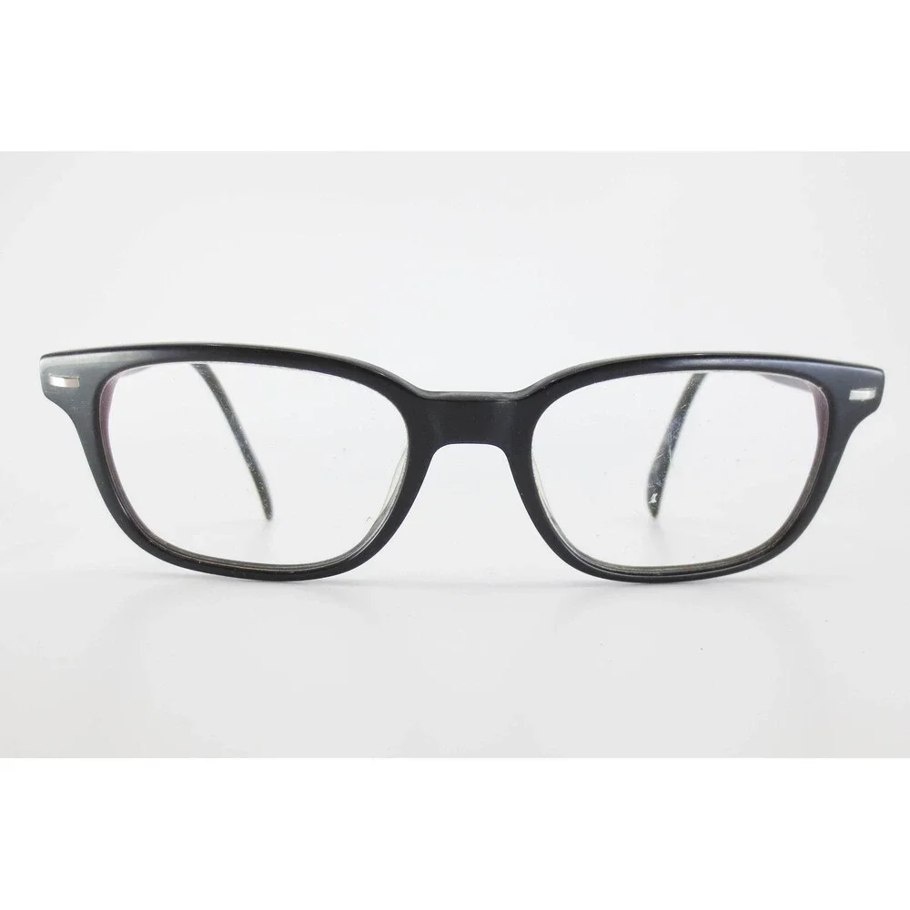 Giorgio Valmassoi 1971 VG919 C002 Black Rectangular Eyeglasses Frame Italy 54-19